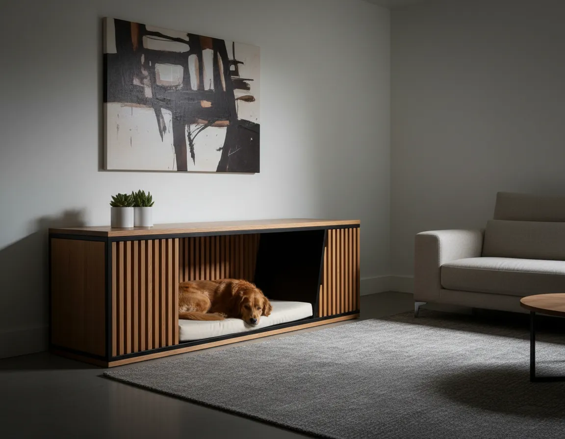 Architectural dog crates